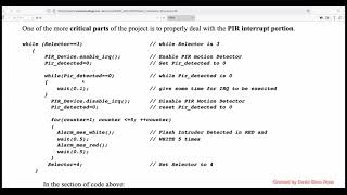 MCO455 Burglar Alarm Project  Part2 [upl. by Merideth]