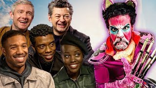 BLACK PANTHER Cast vs The Purple Grumpy Cat [upl. by Karine]