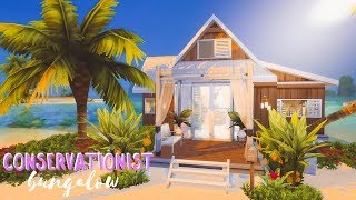 Conservationist Bungalow 🐚  Sims 4 Island Living Speed Build [upl. by Eeliram3]