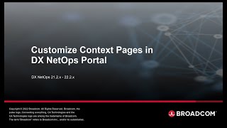 Customize Context Pages in DX NetOps Portal [upl. by Aplihs]