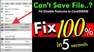 How to fix disabled features in coreldraw Illegal software problem how fix coreldraw error [upl. by Hawken691]