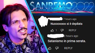 I PEGGIORI COMMENTI SOTTO I VIDEO DI SANREMO 2022 [upl. by Terence386]