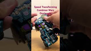 Speed Transforming Combiner Wars Onslaught transformers combinerwars [upl. by Riamo392]