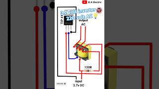 37V mini inverter circuit simple inverter diagram inverterexperiment automobile [upl. by Inama]