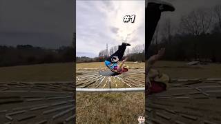 Very dangerous jump parkour parkourfreerunning fail freerunning fails failflip [upl. by Manya]