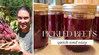 Quick and Easy Pickled Red Beets  Easy Method for Canning Pickled Red Beets [upl. by Littlejohn]