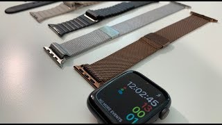 Best Apple Watch Series 4 Bands  Unboxing amp Review [upl. by Aihsenyt]