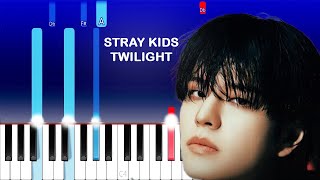 Stray Kids  twilight Piano Tutorial [upl. by Kram]