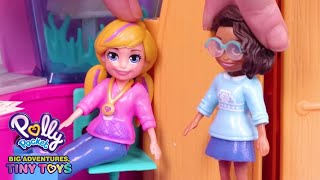 Science and Smores 💜Polly Pocket Toy Play  Polly Pocket [upl. by Kappenne]