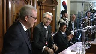 Mattarella alla cerimonia di insediamento del nuovo Presidente del Consiglio di Stato Luigi Maruotti [upl. by Landre372]