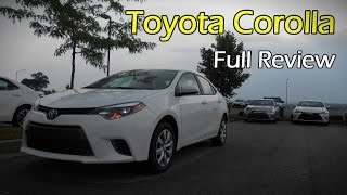 2015  2016 Toyota Corolla LE Full Review [upl. by Eneres]