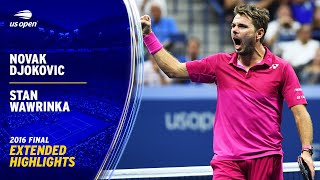 Novak Djokovic vs Stan Wawrinka Extended Highlights  2016 US Open Final [upl. by Sulienroc]