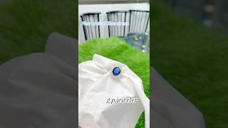 Blue zircon ladies ring pure chandi jewelry imported ring high quality islamabad gpj [upl. by Oicor]