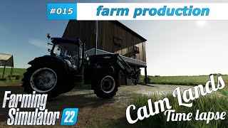 4K 🚜 farm production sell goods plant trees  FS22 Calm Lands time lapse  015 [upl. by Iredale]