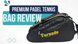 TSC Pro Series Black Padel Racket Bag Review  Your Padel Tennis Companion  Paddle racket Bag [upl. by Ellenoj]