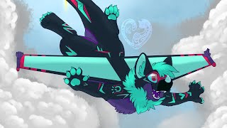 METEOR by DIVELA  Airplane Dragon  mmd furry [upl. by Obellia571]