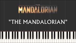 Star Wars The Mandalorian  The Mandalorian  Main Theme Synthesia Piano [upl. by Ress]