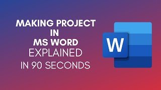 How To Make Project In Microsoft Word 2024 [upl. by Hallie]