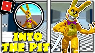 How to get quotINTO THE PITquot BADGE  SPRING BONNIE MORPH in THE FNAF OVERNIGHT 2 RP  Roblox [upl. by Marabelle782]