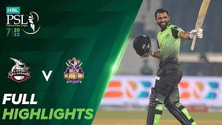 Full Highlights  Lahore Qalandars vs Quetta Gladiators  Match 20  HBL PSL 7  ML2T [upl. by Aicerg926]