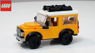 МИКРО ВНЕДОРОЖНИК Обзор набора ЛЕГО Creator 40650 Land Rover Classic Defender [upl. by Manda]