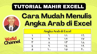 Cara Mudah Menulis Angka Arab di Excel [upl. by Court832]