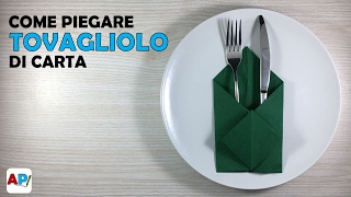 Come Piegare tovagliolo di carta  Decorazioni per la Tavola [upl. by Ocram354]