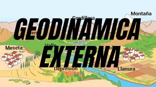 GEODINÁMICA EXTERNA  EXÓGENA  GEOGRÁFICA [upl. by Rowen]