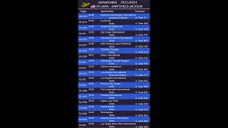 Atlanta  Hartsfield–Jackson Airport departures Scheduling Wednesday 20 [upl. by Hamford]