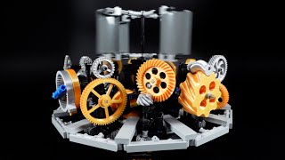 Wind Powered Lego Gear Machine [upl. by Chem]