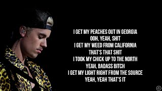 Justin Bieber  PEACHES ft Daniel Caesar Giveon Lyrics [upl. by Eidnalem]