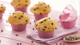 Ricetta MUFFIN CON GOCCE DI CIOCCOLATO senza burro  dolci LIGHT [upl. by Senga979]