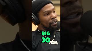 Kevin Durants big three in the NBApodcast nba kevindurant basketball shortvideos shorts [upl. by Audwen]