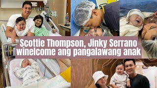 Scottie Thompson Jinky Serrano winelcome ang pangalawang anak [upl. by Zarah]