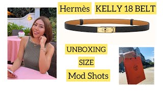 HERMÈS KELLY BELT UNBOXING AND MOD SHOTS [upl. by Adnuhs287]