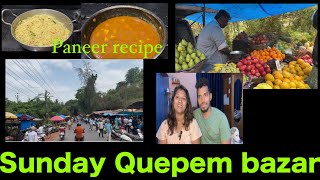 Sunday Quepem Bazar paneer recipe [upl. by Werby536]