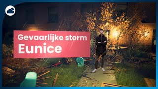 Welke schade kan zware storm Eunice gaan aanrichten [upl. by Irwin]