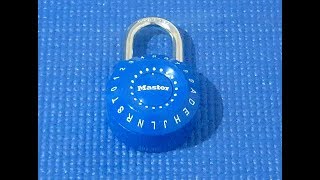 Picking 95 How to crack a Master Lock quot1590Dquot dial combination lock [upl. by Casia]