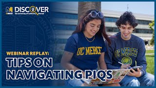 UC Merced  Tips on Navigating PIQs Personal Insight Questions [upl. by Bronwyn]