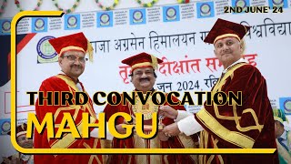 Third Convocation Maharaja Agrasen Himalayan Garhwal University Uttarakhand  MAHGU [upl. by Eserahs]