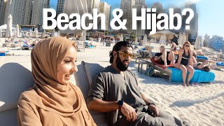 Beach and Hijab in Dubai I Daily Vlog [upl. by Pierce]