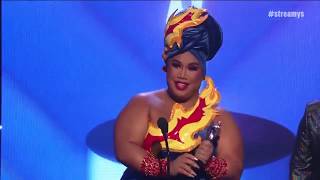 Patrick Starrr Wins the Award for Fashion  Streamy Awards 2019 [upl. by Retrac787]