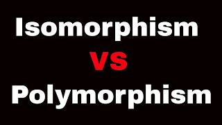 Crystalline solids  Isomorphism and polymorphism in chemistry [upl. by Naryb]