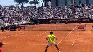 Thiago Monteiro vs Miomir Kecmanovic Epic Battle  ATP Roma 2024 Pietrangeli Court Level View [upl. by Yliab584]