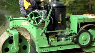 Antique Steam Roller WorkingBuffalo Springfield Roller Company [upl. by Botti]