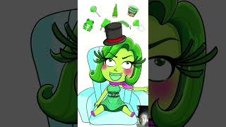 Disgust Green emoji MUKBANG MOOMOOSTUDIO insideout2 disgust greenfood [upl. by Oicnedif]