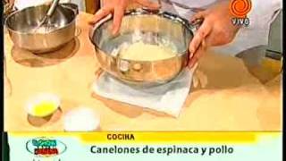 canelones rellenos de pollo y verdura pt2 201201163gp [upl. by Grunberg]