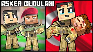 ALİ VE DİLENCİ ÇOCUK HASAN ASKER OLDU 😱 Minecraft [upl. by Eneroc91]