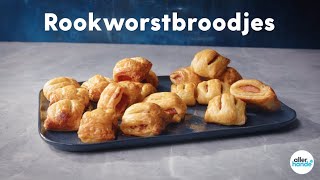 Rookworstbroodjes  Recept  Allerhande [upl. by Aligna]