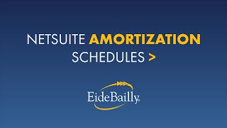 Amortization in NetSuite [upl. by Oicangi]